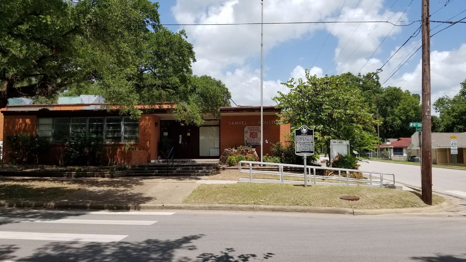 The view of the Rogersville Marker from the street image. Click for full size.