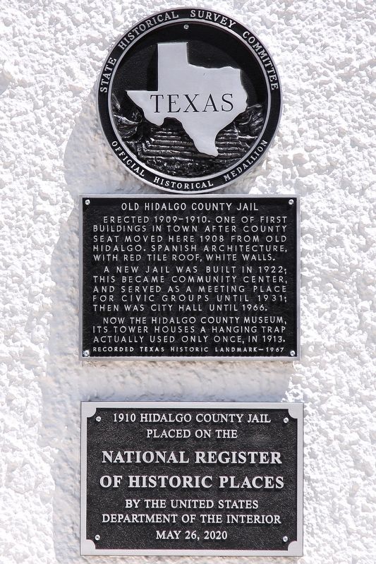 Old Hidalgo County Jail Marker image. Click for full size.