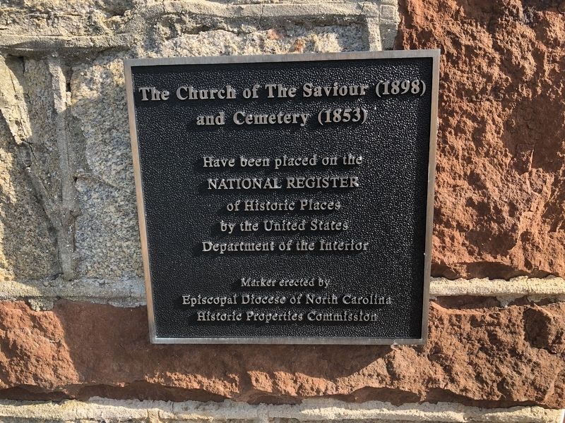 The Church of The Saviour (1898) and Cemetery (1853) Marker. Click for full size. The Church of The Saviour (1898) and Cemetery (1853) Marker image. Click for full size.