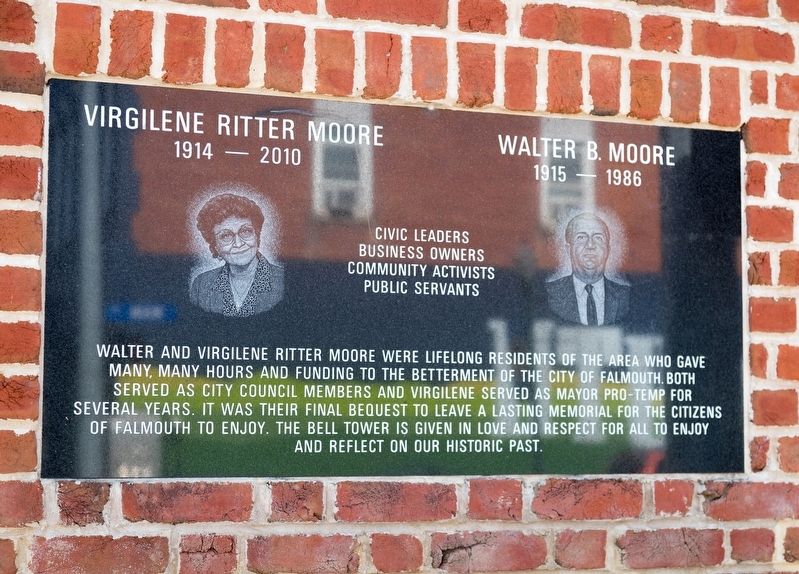 Virgilene Ritter Moore Walter B. Moore Memorial. Click for full size. Virgilene Ritter Moore Walter B. Moore Memorial image. Click for full size.