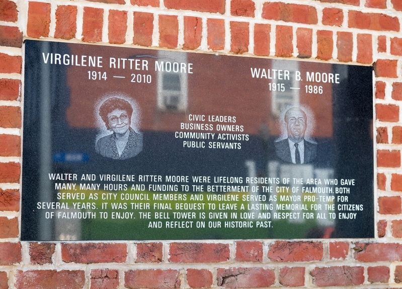 Virgilene Ritter Moore  Walter B. Moore Memorial image. Click for full size.