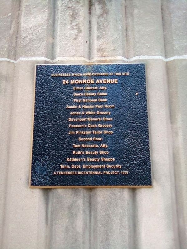 24 Monroe Avenue Marker. Click for full size. 24 Monroe Avenue Marker image. Click for full size.