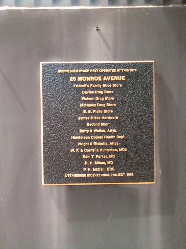 26 Monroe Avenue Marker. Click for full size. 26 Monroe Avenue Marker image. Click for full size.