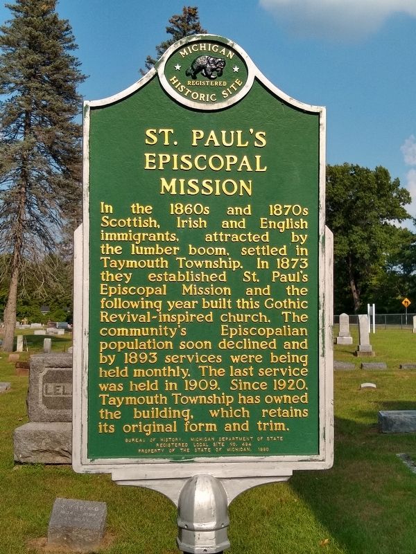 St. Paul's Episcopal Mission Marker image. Click for full size.