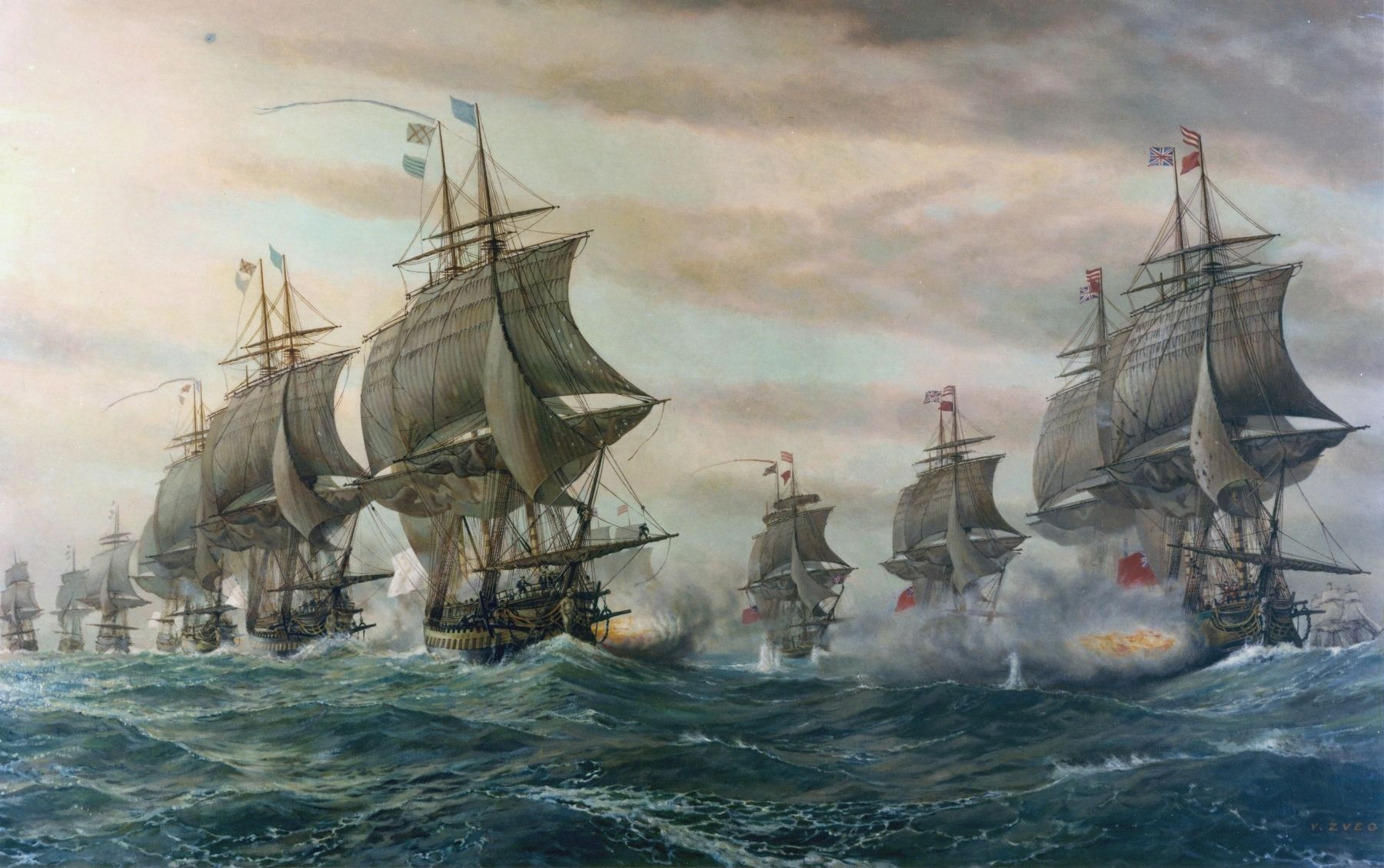 Second Battle of the Virginia Capes image. Click for full size.