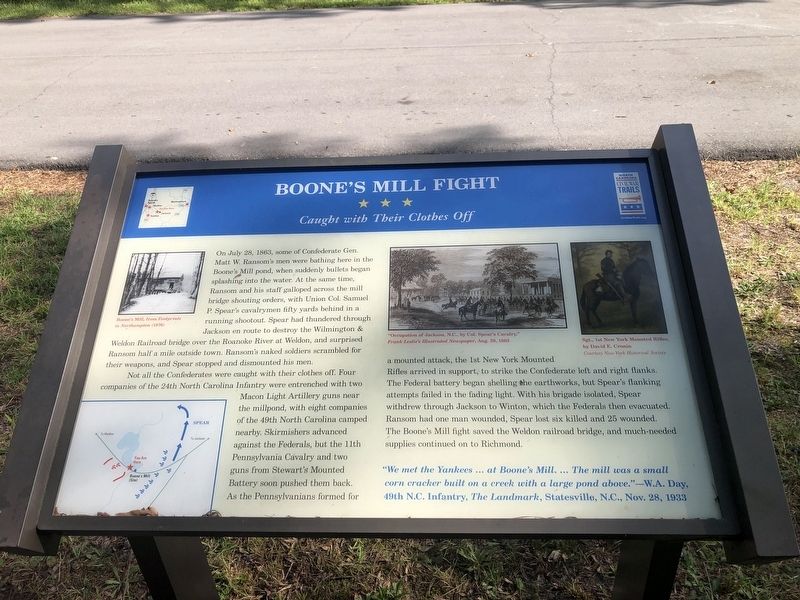 Boone's Mill Fight Marker. Click for full size. Boone's Mill Fight Marker image. Click for full size.
