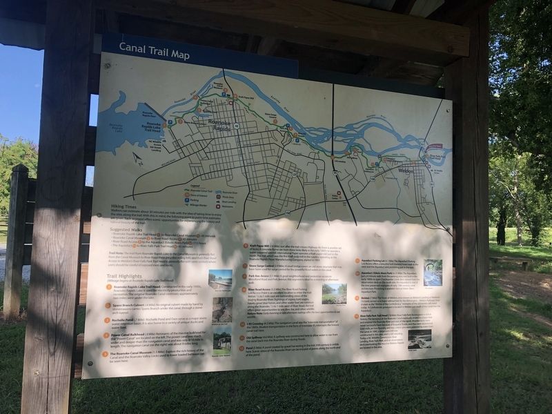 Canal Trail Map side of the marker image. Click for full size.