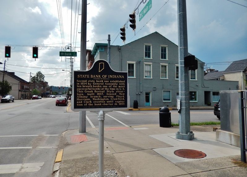State Bank of Indiana Marker image. Click for full size.