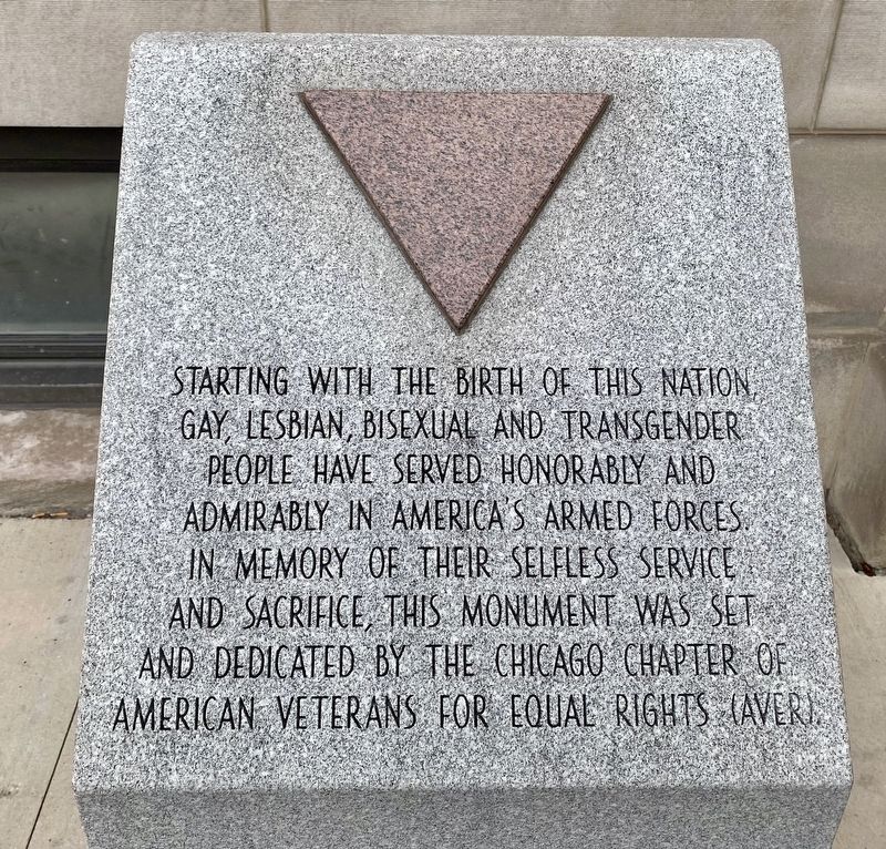 American Veterans for Equal Rights Military Memorial. Click for full size. American Veterans for Equal Rights Military Memorial image. Click for full size.