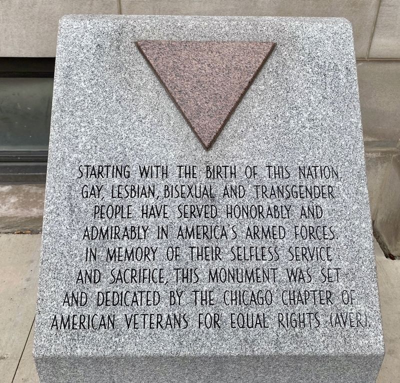 American Veterans for Equal Rights Military Memorial image. Click for full size.
