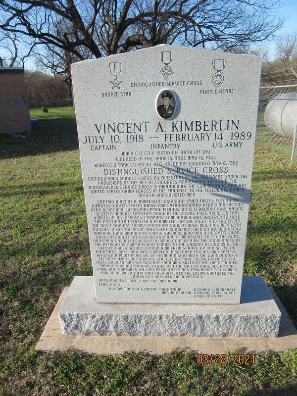 Vincent A. Kimberlin Marker image. Click for full size.