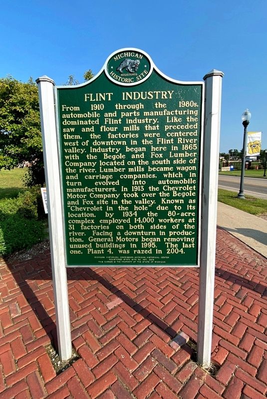 Flint Industry / GM Sit-Down Strike Marker image. Click for full size.