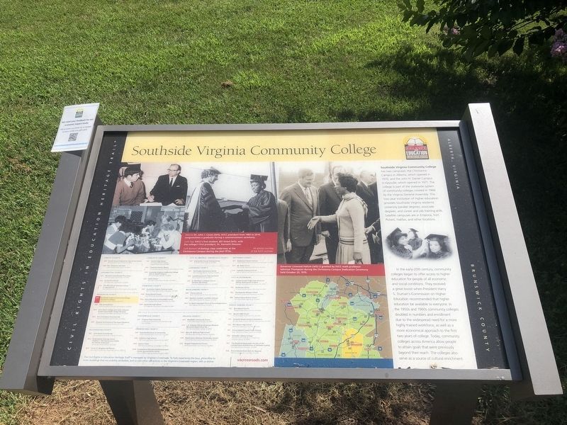 Southside Virginia Community College Marker. Click for full size. Southside Virginia Community College Marker image. Click for full size.