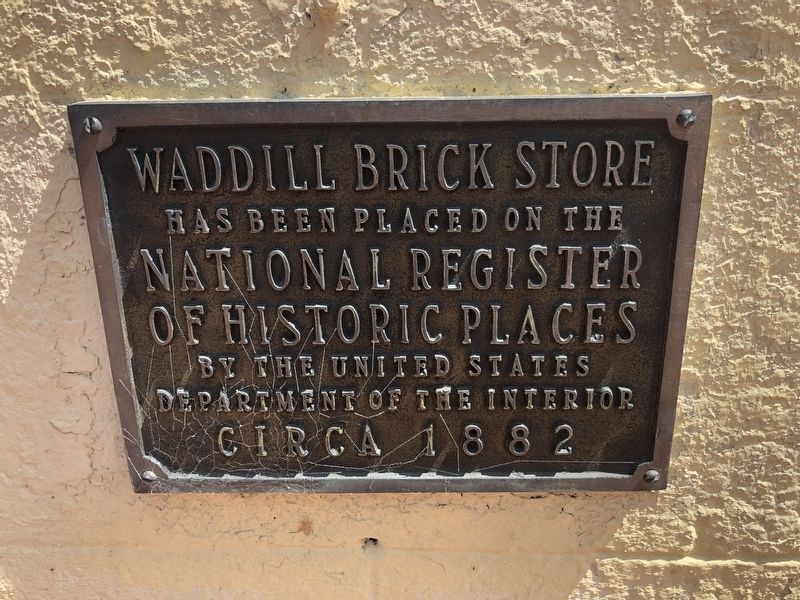 Waddill Brick Store Marker. Click for full size. Waddill Brick Store Marker image. Click for full size.