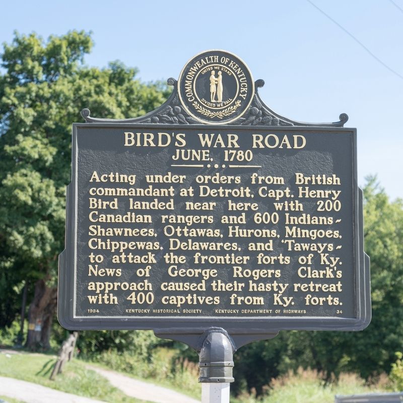 Birds War Road Marker. Click for full size. Birds War Road Marker image. Click for full size.