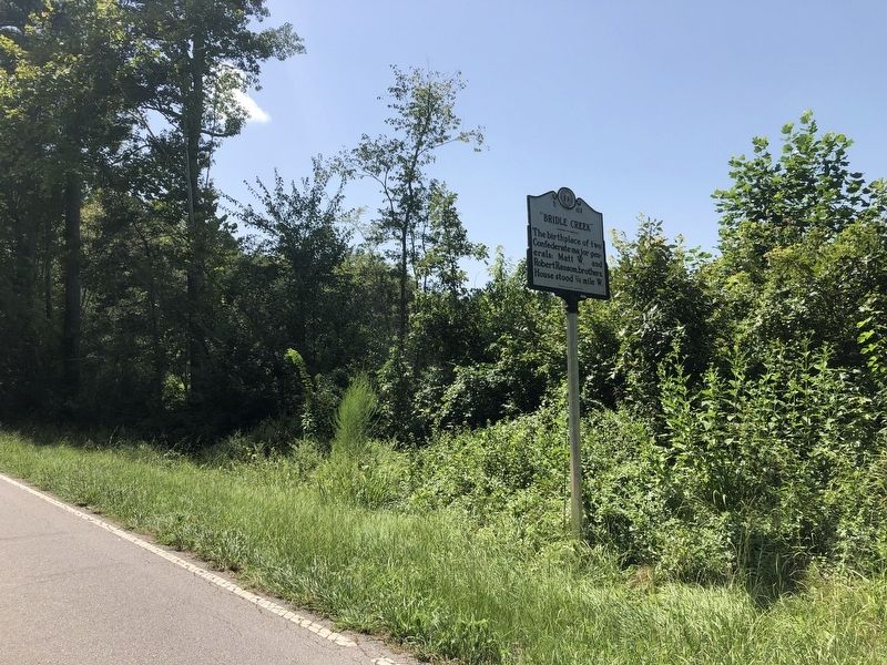 "Bridle Creek" Marker. Click for full size. "Bridle Creek" Marker image. Click for full size.