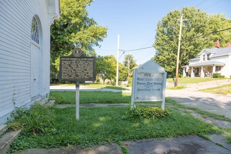 The Old Church on the Dry Ridge Marker. Click for full size. The Old Church on the Dry Ridge Marker image. Click for full size.