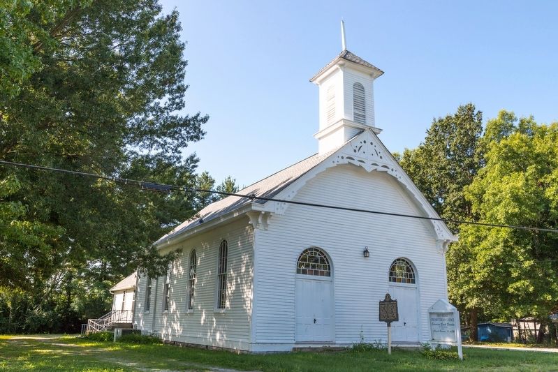 Dry Ridge Presbyterian Church and Marker. Click for full size. Dry Ridge Presbyterian Church and Marker image. Click for full size.