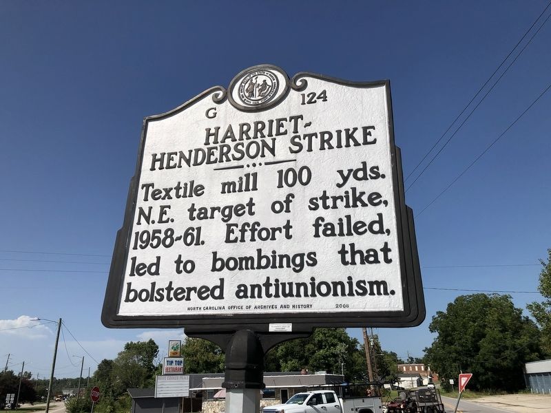 Harriet-Henderson Strike Marker image. Click for full size.