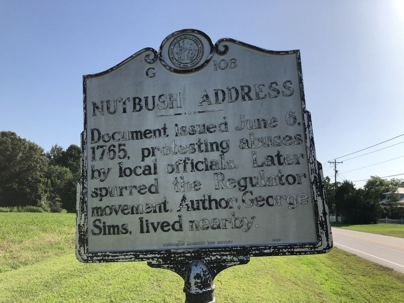 Nutbush Address Marker image. Click for full size.