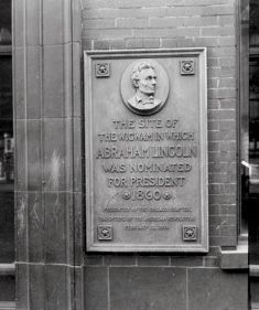 <i>Lincoln Wigwam Tablet, Market and Lake Sts., Chicago, Ill.</i> image. Click for full size.