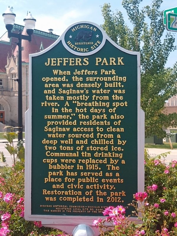 Jeffers Park Marker — side 2 image. Click for full size.