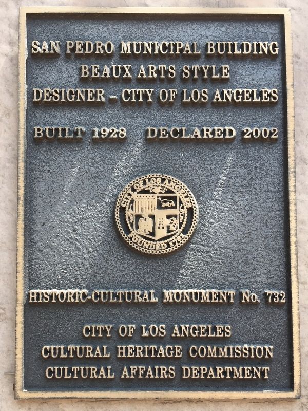 San Pedro Municipal Building Marker image. Click for full size.