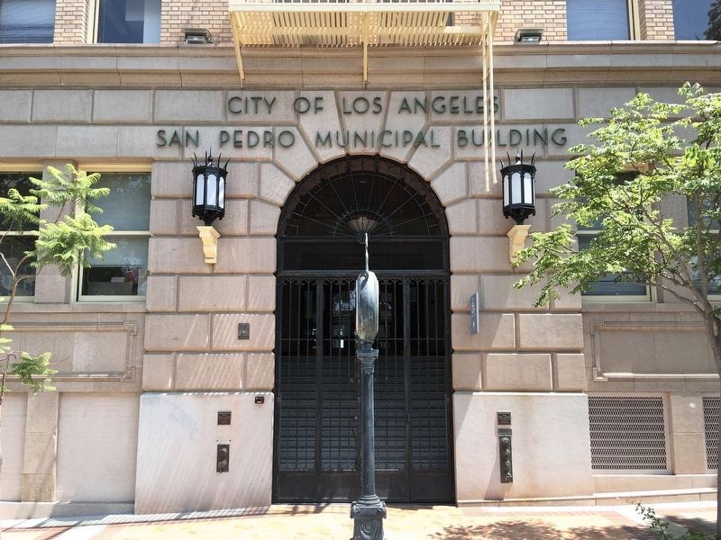 San Pedro Municipal Building Marker image. Click for full size.