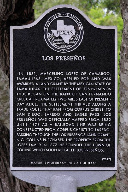 Los Preseños Marker image. Click for full size.
