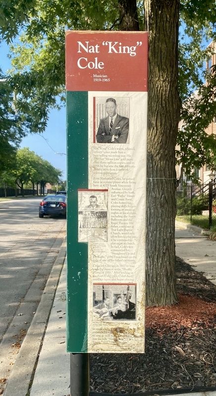 Nat "King" Cole Marker. Click for full size. Nat "King" Cole Marker image. Click for full size.