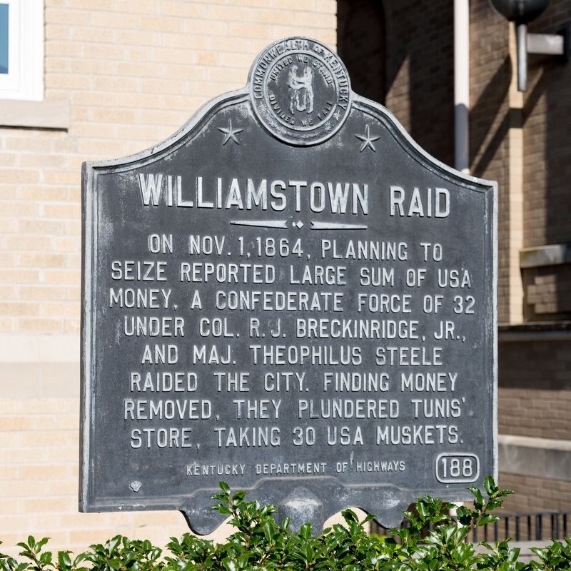 Williamstown Raid Marker image. Click for full size.