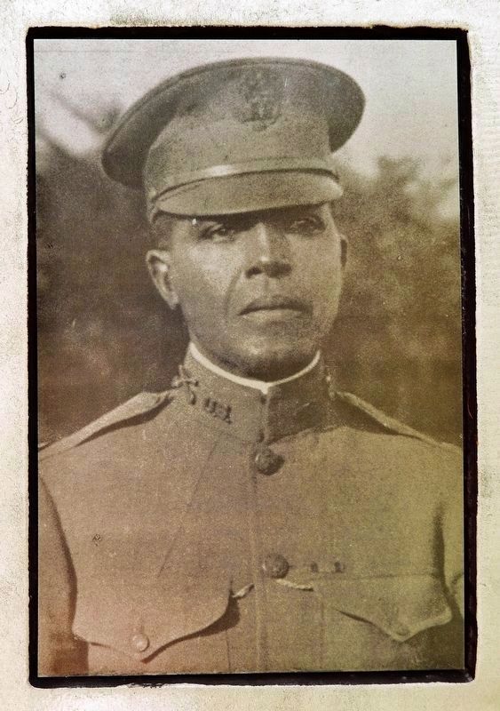 Marker detail: Colonel Charles Young image. Click for full size.