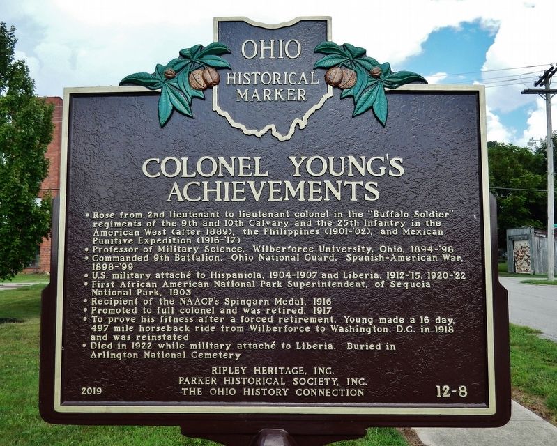 Colonel Young's Achievements (<i>side 2</i>) image. Click for full size.