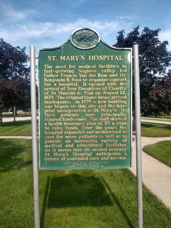St. Mary's Hospital Marker. Click for full size. St. Mary's Hospital Marker image. Click for full size.