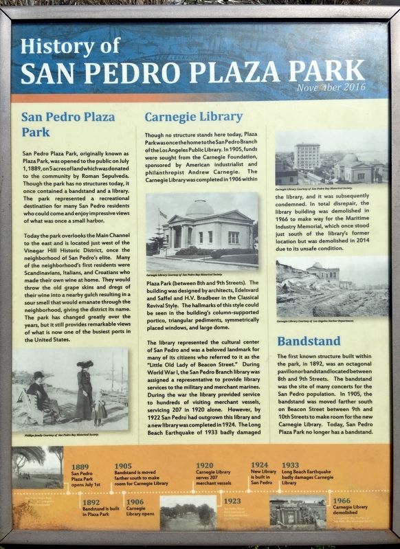 History of San Pedro Plaza Park Marker image. Click for full size.