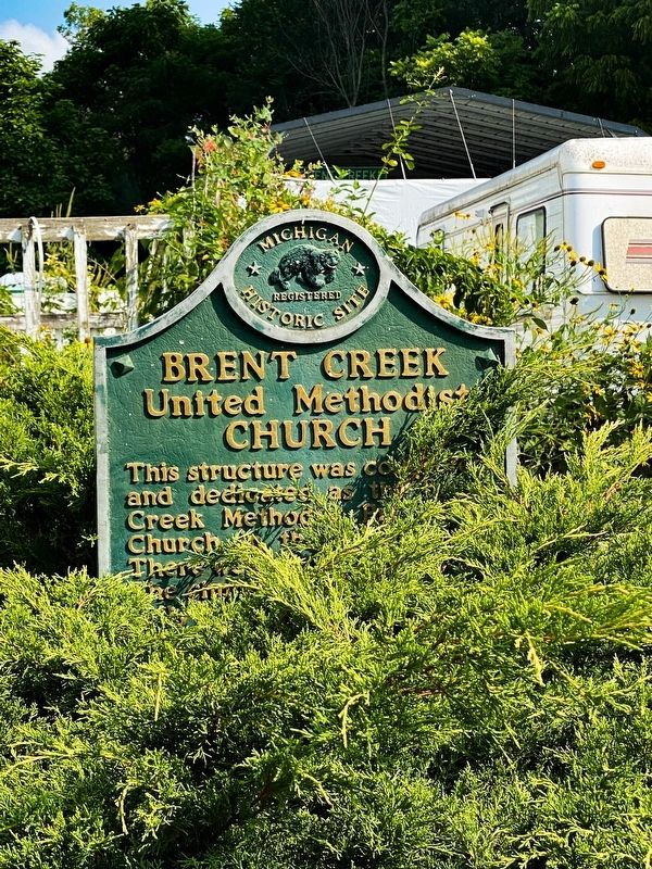 Brent Creek United Methodist Church Marker image. Click for full size.