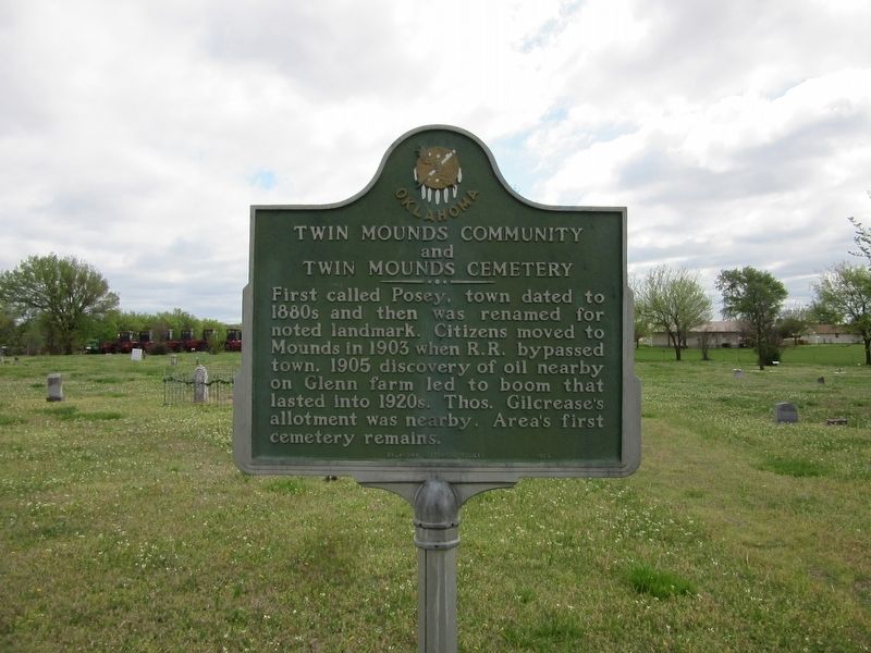 Twin Mounds Community Historical Marker