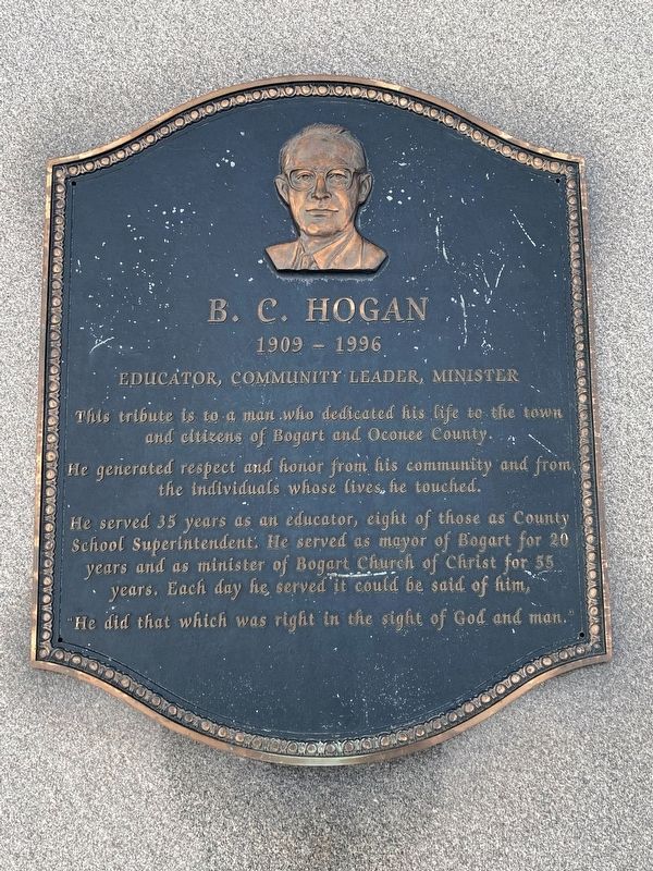 B.C. Hogan Marker image. Click for full size.