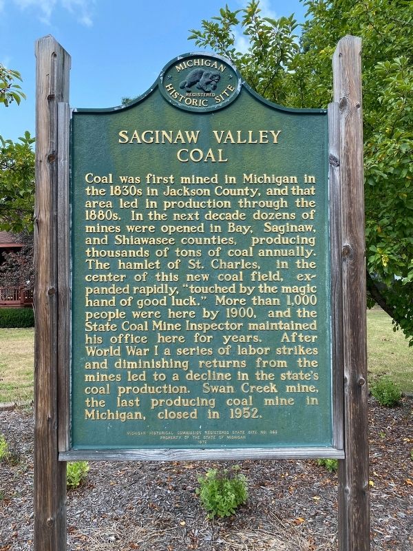 Saginaw Valley Coal Marker image. Click for full size.