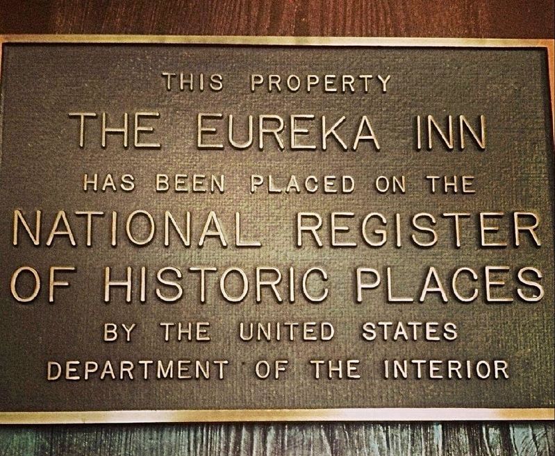 Second Eureka Inn Marker, Indoors image. Click for full size.