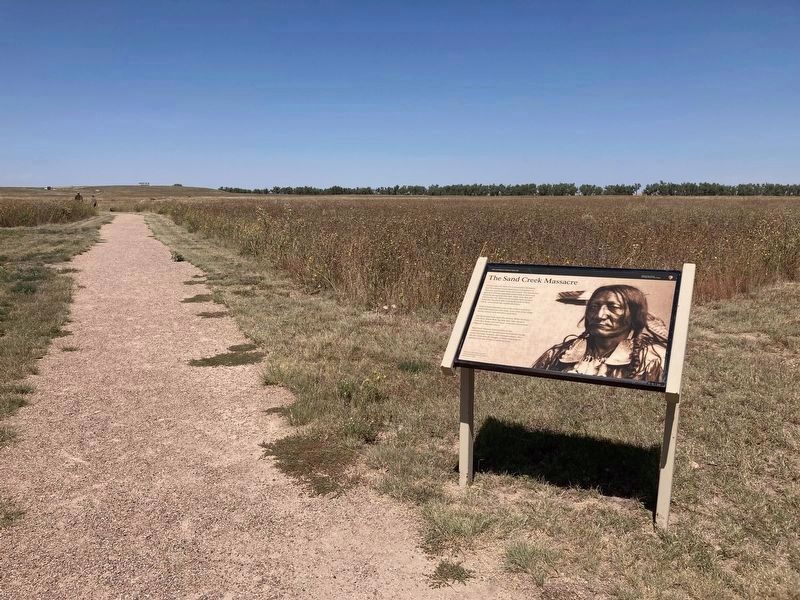 The Sand Creek Massacre Marker. Click for full size. The Sand Creek Massacre Marker image. Click for full size.