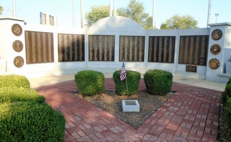 Union County World War II Honor Roll Memorial image. Click for full size.