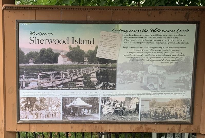 Rediscover Sherwood Island Marker. Click for full size. Rediscover Sherwood Island Marker image. Click for full size.