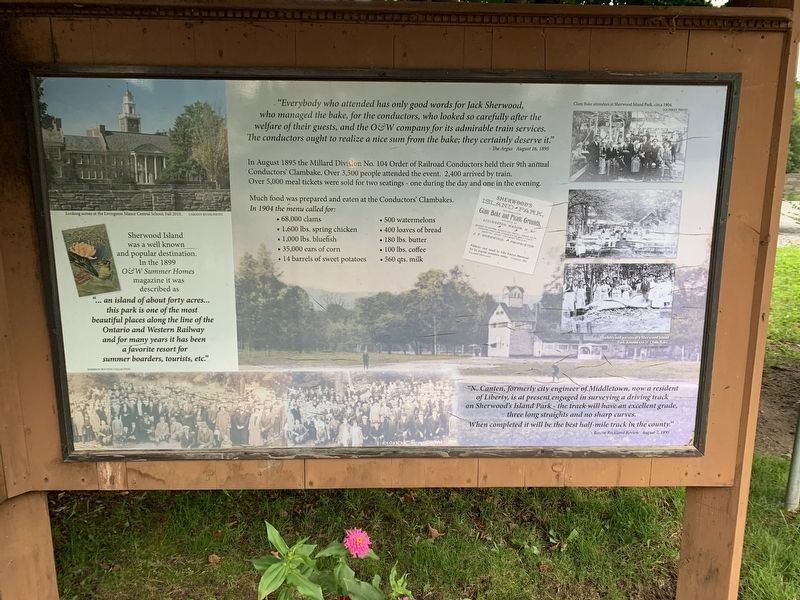 Rediscover Sherwood Island Marker. Click for full size. Rediscover Sherwood Island Marker image. Click for full size.