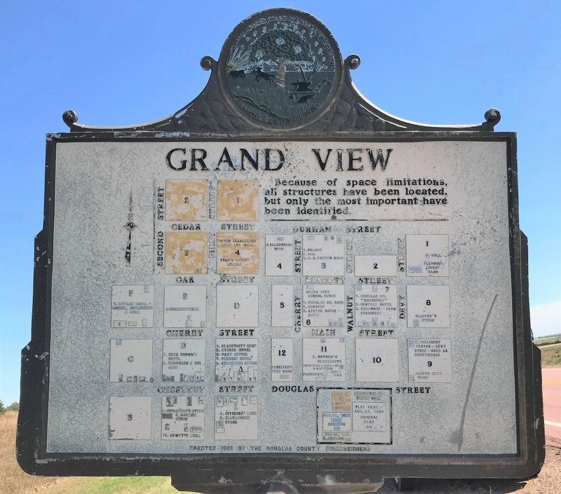 Grand View Marker Reverse Side Map image. Click for full size.