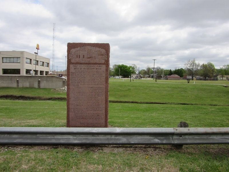 First Gas Processing Plant West of Mississippi River Marker image. Click for full size.