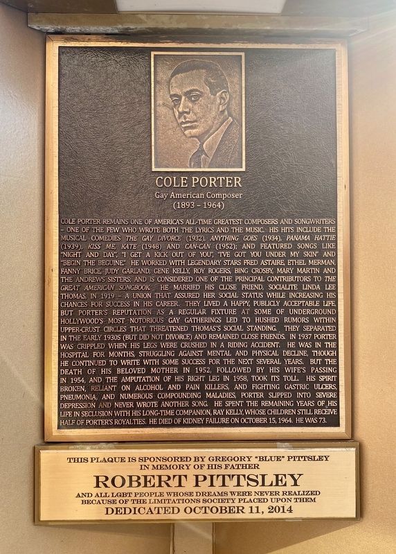 Cole Porter Marker image. Click for full size.