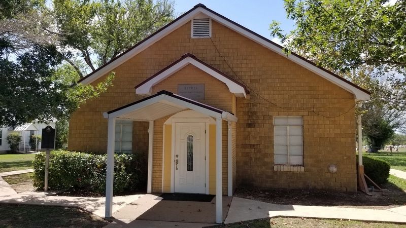 The Bethel Primitive Baptist Church and Marker image. Click for full size.