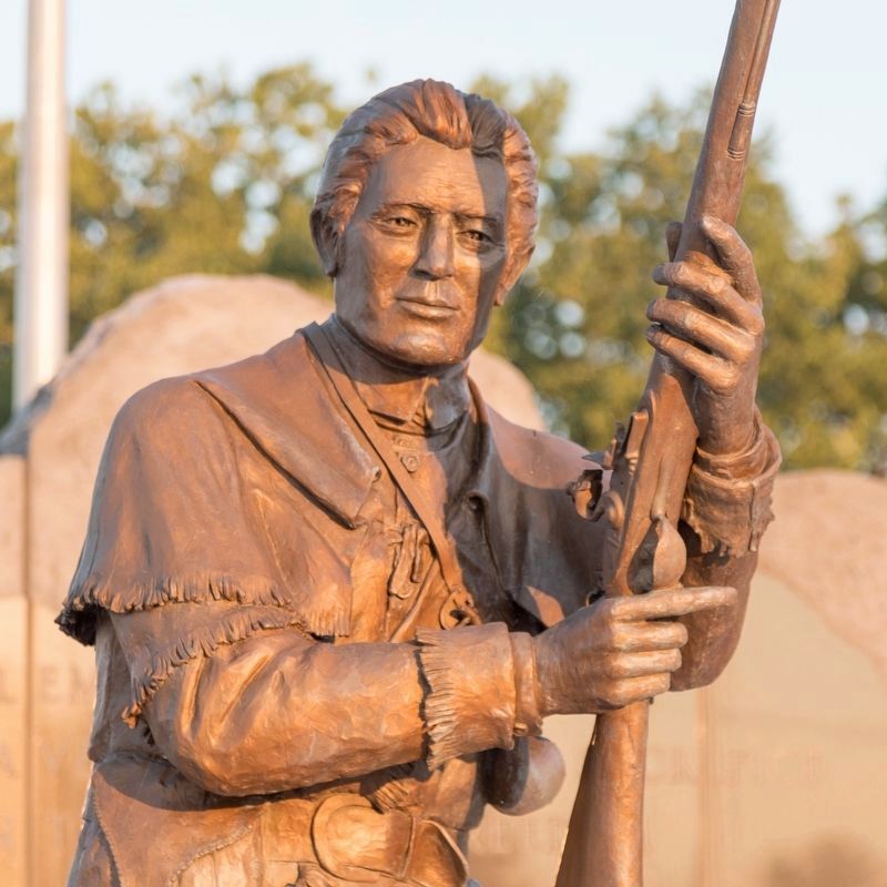 Detail of Daniel Boone Statue image. Click for full size.