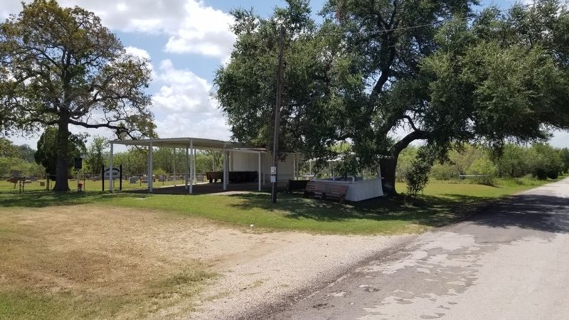 The view of the Fleming Memorial Cemetery from the road image. Click for full size.